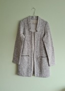 Melanżowy płaszcz Stradivarius S szary
