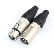 XLR 3 PIN NEUTRIK XLR WTYK wtyczki MIKROFONOWE para NC3MXX NC3FXX 