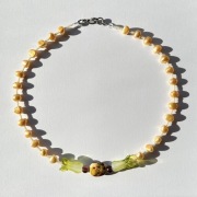 golden pak choy naszyjnik [kobra bijoux]