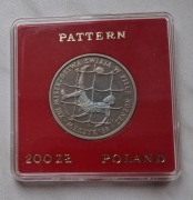 Moneta próbna 200 zł - Meksyk 86 - Mistrzostwa Świata w Piłce Nożnej