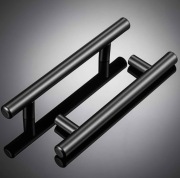 Uchwyty Do Szafek Drzwi Klamki Gałki Czarne 50szt