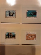 Mauretania 1978 Mi 595-600 słoń struś kozica WWF CIĘTE luxbloki ideał 120 €