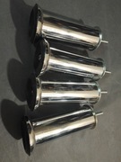 Nogi meblowe metalowe 4szt okrągłe 15x5cm