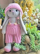 MASKOTKA SZYDEŁKOWA RĘKODZIEŁO KRÓLIK HANDMADE KRÓLICZEK "SZARAK"