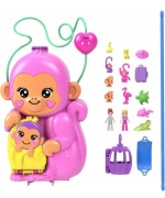 Polly Pocket torebka kompaktowa małpka rozkładany zestaw do zabawy. (47)