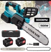 Piła łańcuchowa 12-calowa 1500W, elektryczna piła akumulatorowa  18V
