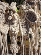 Smok zielonooki, makrama, ozdoba