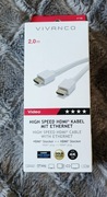 Kabel HDMI 2.0 Vivanco – 2m, 4K, UHD, High Speed z Ethernet