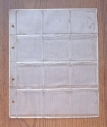 Strona/karta typu Numis na 12 monet o śr. 45mm lub Holderów (12x 52x52mm)
