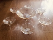 Zestaw deserowy. Komplet. Duża misa + małe miseczki.