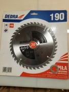 Tarcza widiowa 190x30×40z + pierścienie Dedra