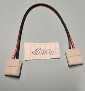 Złączka do Taśm LED mono 2x klik z dystansem do taśm 10mm (5 sztuk) 