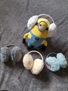 Pluszowe nauszniki białe  2-5 lat