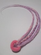 Dredy w gumce doczepy dredloki peruka warkoczyki zagęszczanie włosów treska