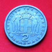 2  Drachmy   1959 r  -   Grecja   