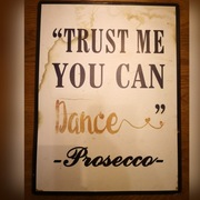 Tablica/szyld blaszany "Trust me you can dance"