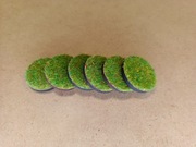 Podstawki pod figurki 25mm wzór łąka 