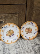 Mini Talerzyk/Patera na Orzechy – Motyw Jabłek i Wzór Geometryczny 