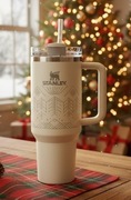 Stanley Quencher 40 oz Pale Stone Winterscape Limited Edition