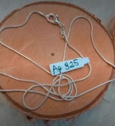 Nowy srebrny łańcuszek splot żmijka wężyk długość 70 cm srebro próby 925