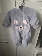 Kombinezon ciepły zimowy miś dla dziewczynki 80