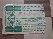 Oryginalny bilet z legendarnego koncertu Depeche Mode z 1985. 40-lat!! 