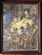 Saul Raskin ,, Rabin nauczający dzieci'' Judaica 