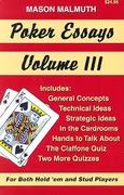 Poker Essays Volume III