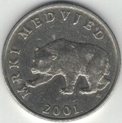 Chorwacja 5 kun kuna 2001 - 26,5 mm - nr 1