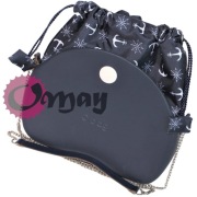 Granatowy organizer worek do Obag MOON LIGHT kotwice 2 kieszenie komin OMAY