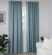 IKEA TIBAST zasłony bawełna jodełka 145x300