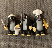 Kreciki Vintage PRL Zestaw 3 figurek kolekcjonerskich malarz, piekarz