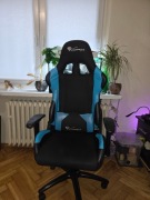 Fotel dla gracza Genesis Nitro 550 Czarno niebieski Tilt (bujanie)