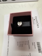 Pandora charms Serce z koroną 791739CZ rachunek złoto