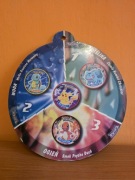 Magnet tarcza metal tazo Pokemon lata 2000