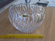 Kryształ PRL miska kula wazon róża kryształowa Irena 24% Lead crystal