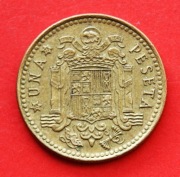 1  Peseta     1966 r  -   Hiszpania  / gwiazdka 75 /   stan !!!