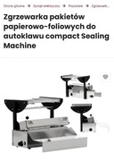 Zgrzewarka pakietów papierowo-foliowych do autoklawu