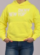 DKNY bluza damska z kapturem żołta