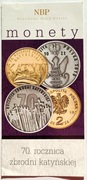 Folder 70 rocznica zbrodni katyńskiej dla10 zł i 2 zł 