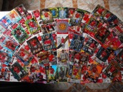 Karty piłkarskie MANCHESTER UNITED. Karty Topps, Panini. Zestaw 128 kart.