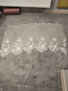Dwie firanki 100/60 cm białe