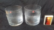 Szklanki do whisky duże Niva Iittala Finland design Tapio Wirkkala 2x