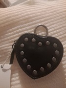 Portfelik serce z ćwiekami