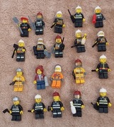 Lego City ludziki figurki strażacy straż zestaw