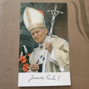 relikwia obrazek Jan Paweł II 