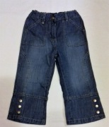 Dziewczęce dżinsy 3/4 z portfelikiem - rozm. 116