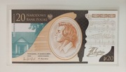 20 zł złotych - 2010 r. - Fryderyk Chopin -  stan 1 UNC