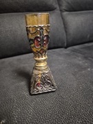 Bursztynowa lampa naftowa - vinatge 