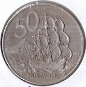 NOWA ZELANDIA 50 centów 1980, KM# 37.1, XF